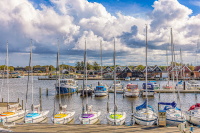 13416 - Bork Havn harbor sailing boats row