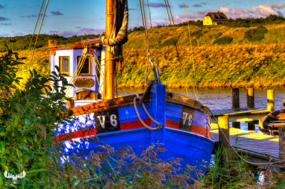 3944 - Fishing Boat in Ringkøbinf Fjord at Nymindegab havn II