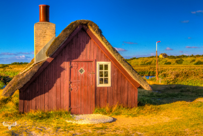 3945 - Old fishing huts - Esehusene - at Nymindegab havn