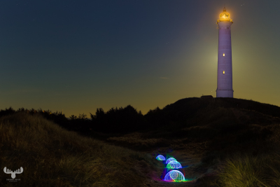 6461 - Nr.Lyngvig Fyr lightpaitining in dunes