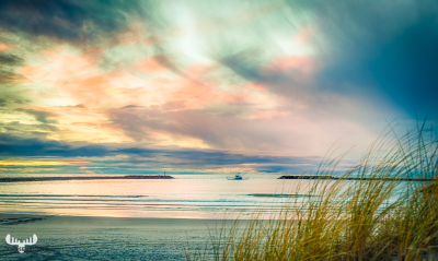 7901 - Approaching fishing boat in Hvide Sande piers