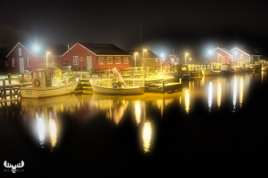 9475 - Ringkøbing Havn - Harbor reflections