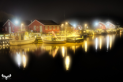 9475 - Ringkøbing Havn - Harbor reflections