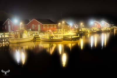 9475 - Ringkøbing Havn - Harbor reflections