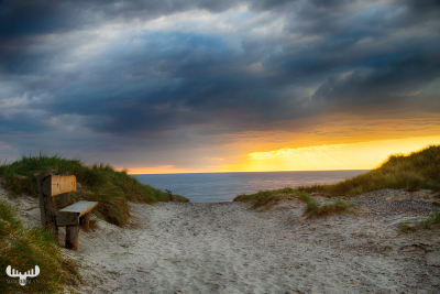 10064 - Bench for a North Sea sunset