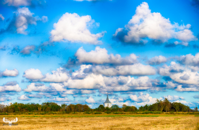 10144 - Gammelsogn Kirke and clouds