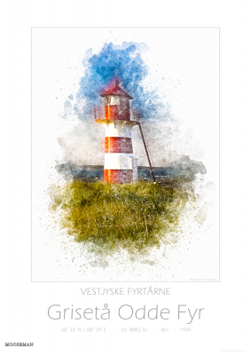 10665 - Vestjyske Fyrtårne - Grisetå Odde Fyr Lighthouse
