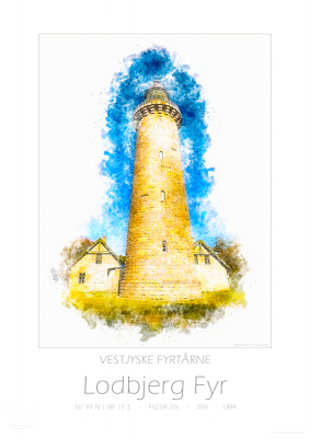 10667 - Vestjyske Fyrtårne - Lodbjerg Fyr Lighthouse