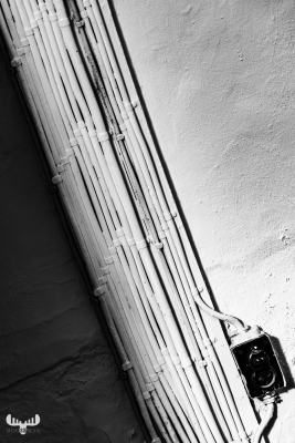 10441 - Lodbjerg Fyr Lighthouse - Stairways - Cabling