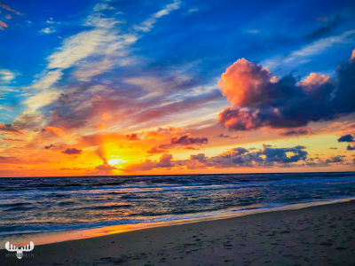 10716 - Søndervig beach sunset clouds