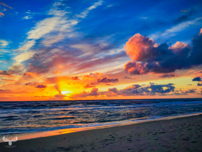 10716 - Søndervig beach sunset clouds
