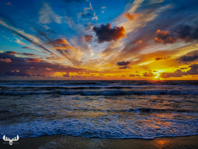 10717 - Søndervig beach sunset clouds II