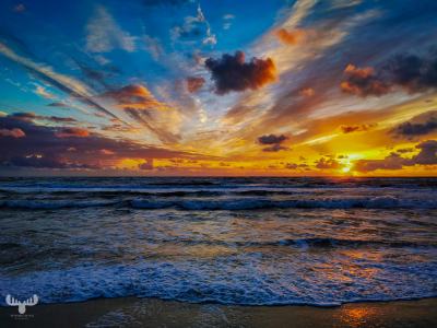 10717 - Søndervig beach sunset clouds II