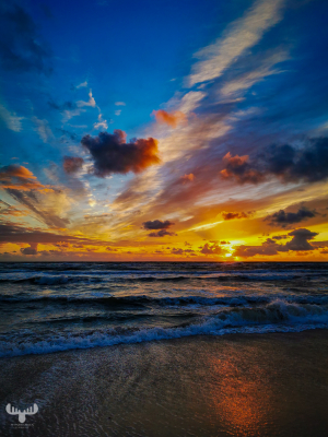 10718  - Søndervig beach sunset clouds III