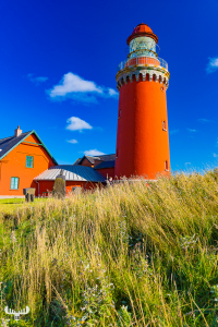 10766 - Bovbjerg fyr lighthouse with blue sky