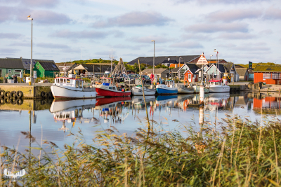 12106 - Boats in Ringkøbing Fjord at Æ Tyskerhavn