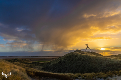 11072 - Husby Klit Båke seamark on dune slope