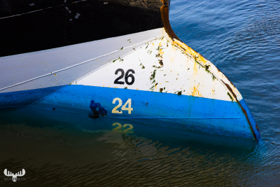 11110 - Ship's prow in Hvide Sande havn 22,24,26