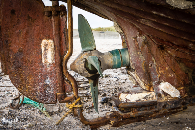 11627 - Ship’s screw of old fishing boat, Vorupør