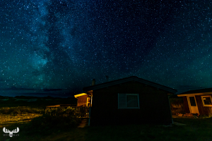 11665 - Starry sky over summercottage
