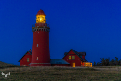 11695 - Bovbjerg Fyr lighthouse in blue hour