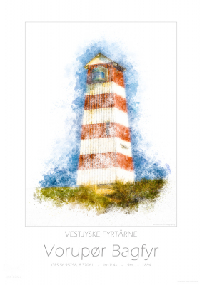11719 - Vestjyske Fyrtårne - Vorupør Bayfyr Lighthouse