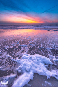 11865 - Hvide Sande beach in vibrant sunset colors