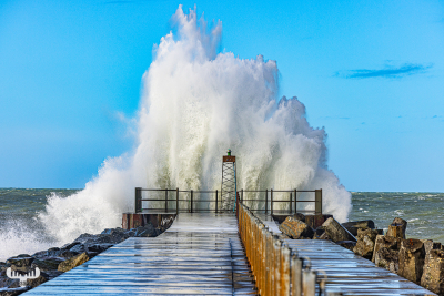 11940 - Sea spray wall at Nr.Vorupør pier