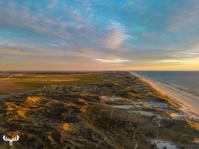 12097 - North Sea shore view from above towards Holmsland Klit