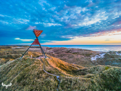 12101 - Husby Klit Båke with dunes and North Sea