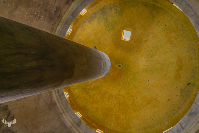 12559 - Højer Vandtårn watertower inside ceiling