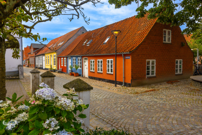 12563 - Tønder colorful street houses