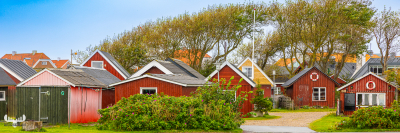 12730 - Ringkøbing fisherman's huts panorama