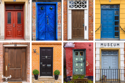 12737 - Ringkøbing house doors collage