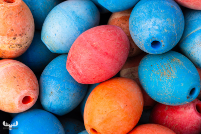 12933 - Colorful fishing floats