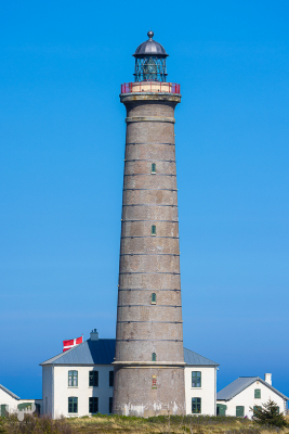 13004 - Det Grå Fyr lighthouse in blue sky