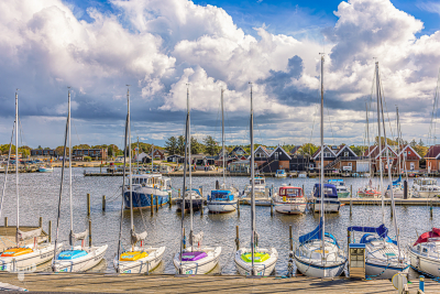 13416 - Bork Havn harbor sailing boats row
