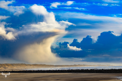 13535 - Drmaatic clouds at Hvide Sande Beach
