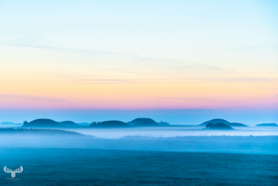 13664 - Fading pastel light over hill landscape