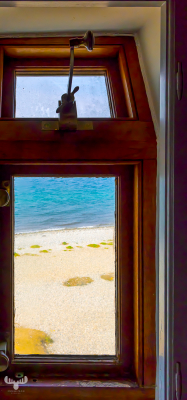 13764 - Sletterhage Fyr Lighthouse window view