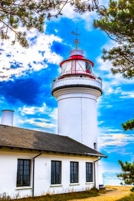 13770 - Sletterhage Fyr Lighthouse facing sea