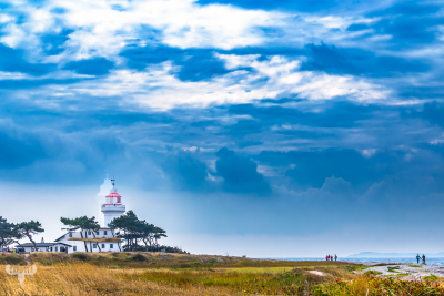 13777 - Sletterhage Fyr Lighthouse with beach and sea