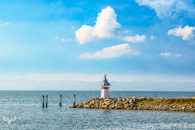 13808 - Ebeltoft harbour with lighthouse