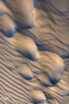 13922 - Vejers Sydstrand sand strcutures in evening ligth
