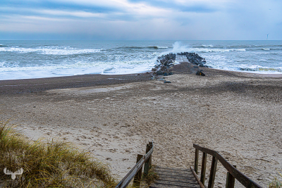 14163 - Høfde E North sea breakwater and stairs
