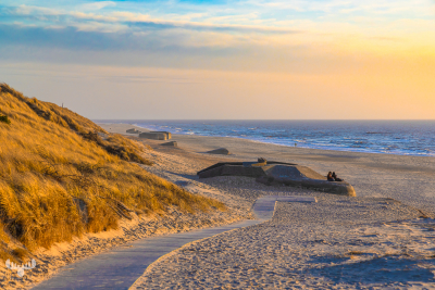 14342 - Søndervig beach view with bunkers