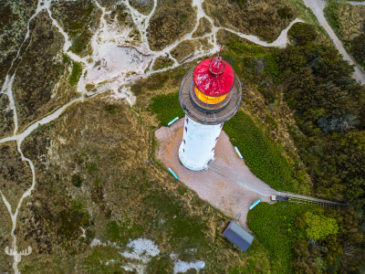14475 - Nr.Lyngvig Fyr lighthouse from above
