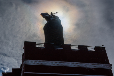 14590 - Maltfabrikken chimney with sky