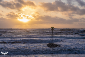 11268 - Sunset at Northsea bunker marker