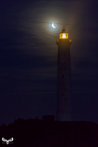 13955 - Nr.Lyngvig Fyr lighthouse and total lunar eclipse